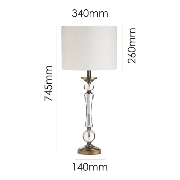 FAITH WHITE TABLE LAMP