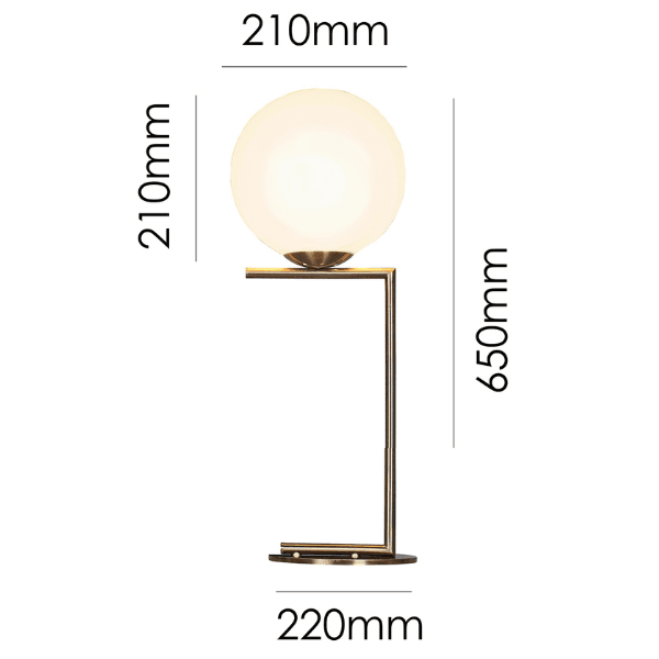 eris gold table lamp