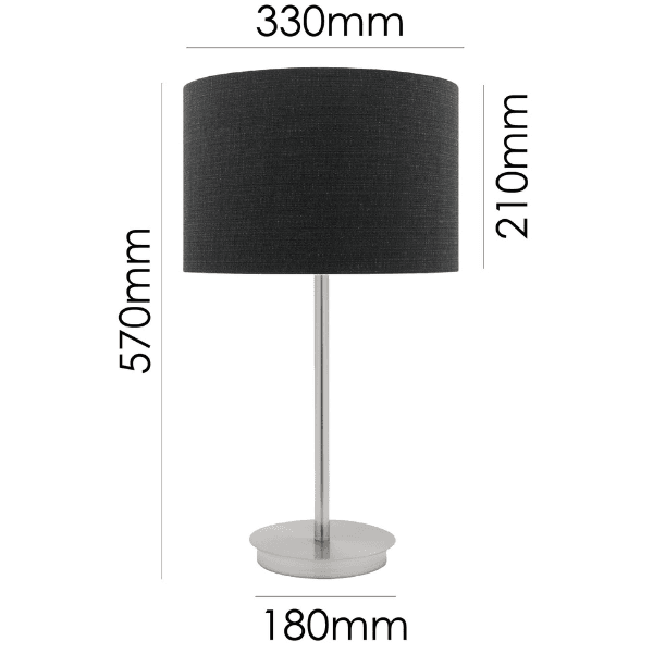 black lamp