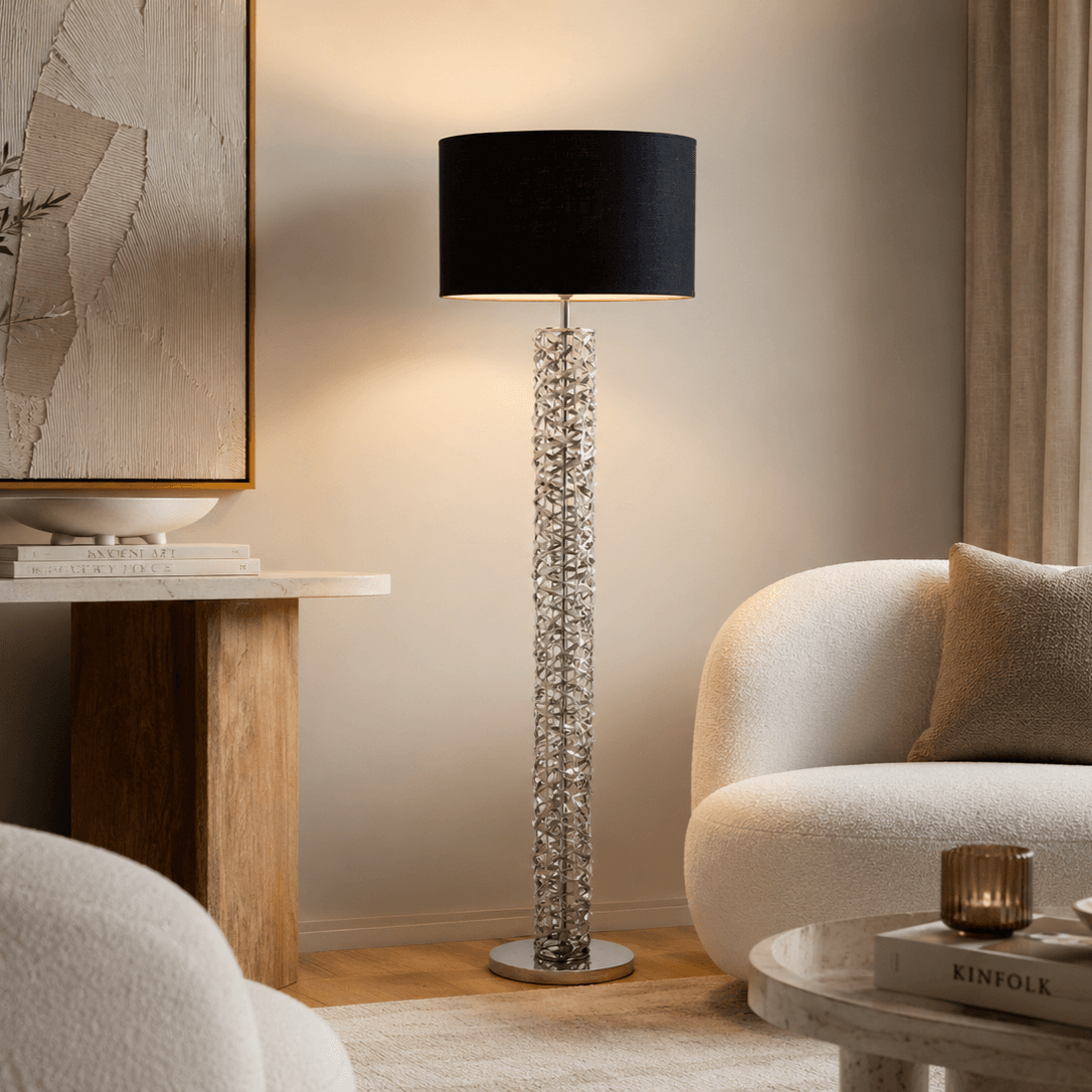 stevie floor lamp black