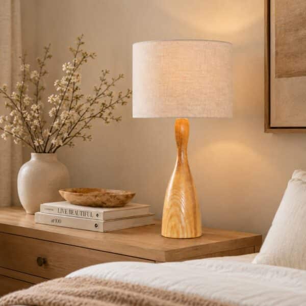 linen table lamp
