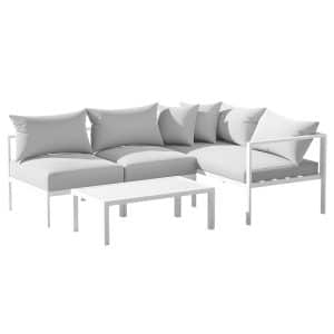 Zoe 4 Seater Outdoor Sofa Setting White