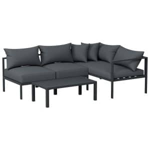 Gunilla 4 Seater Outdoor Sofa Set Black