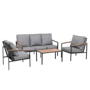 Jonas Modern 4 Seater Outdoor Set