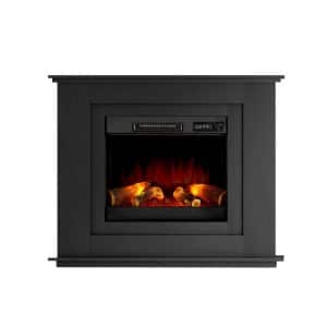 Electric Fireplace Heater Black