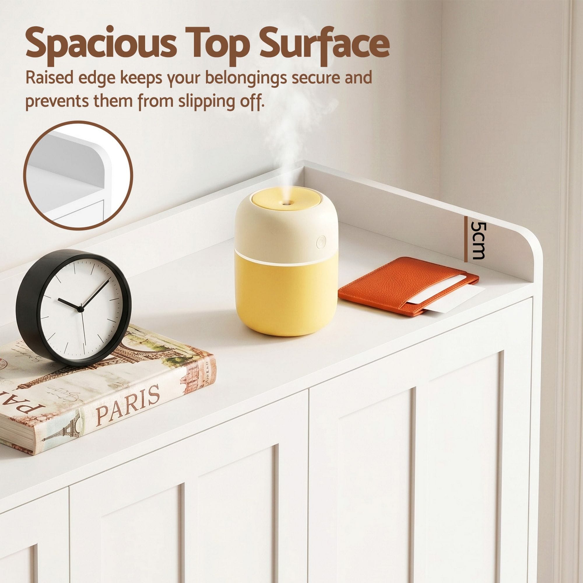 Sophia Shoe Storage Cabinet White - Image 9
