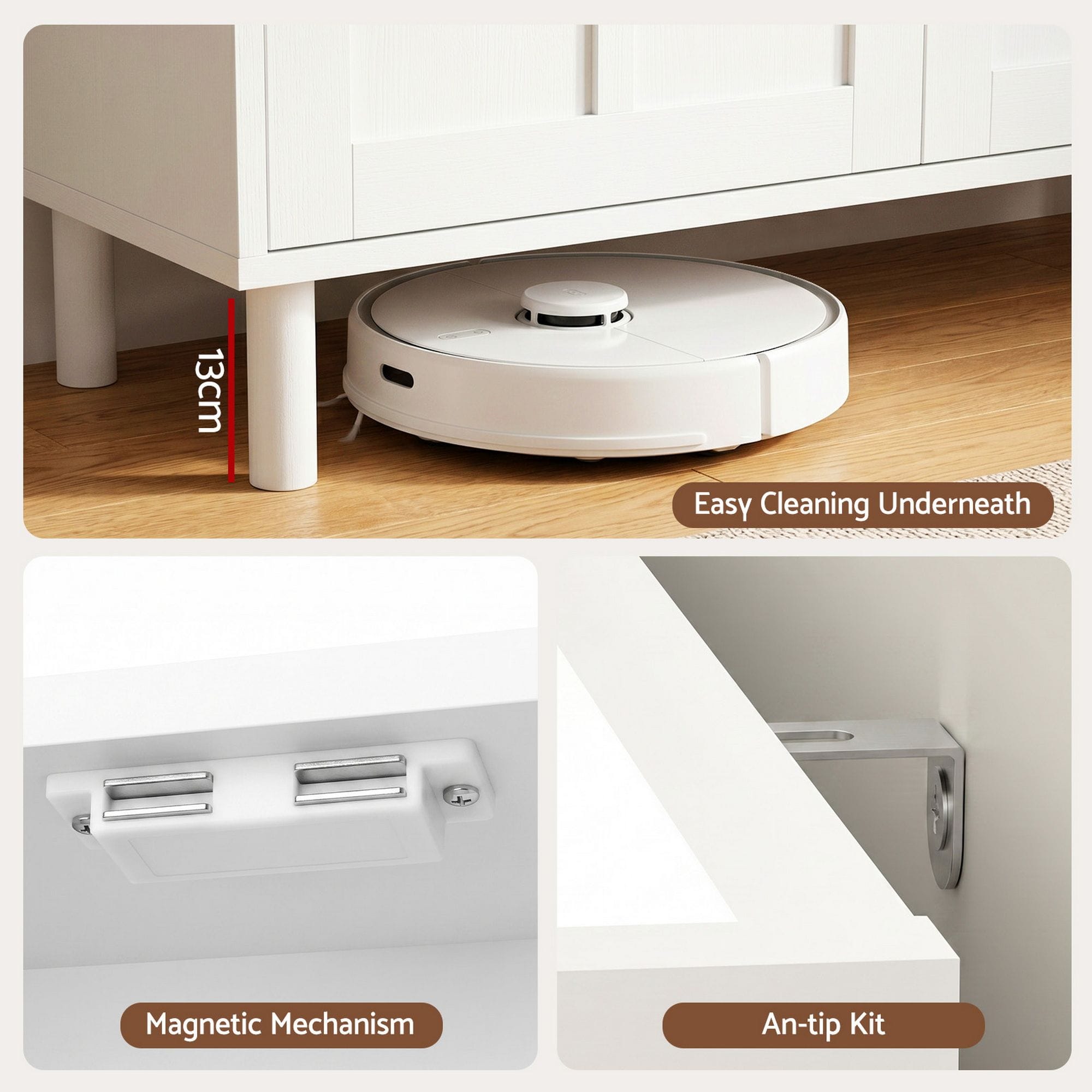 Sophia Shoe Storage Cabinet White - Image 3