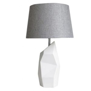 Anglesea Grey and White Table Lamp