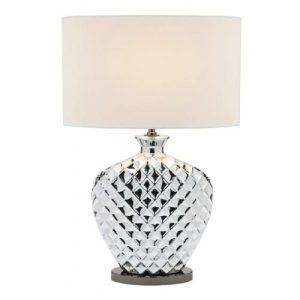 Federer Chrome Table Lamp White