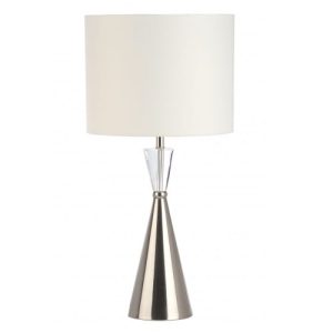 Tower Crystal White Table Lamp