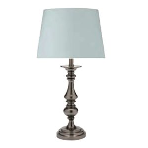 Murray Black Nickel Table Lamp White Shade