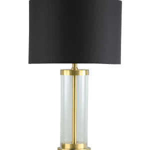 empire black table lamp